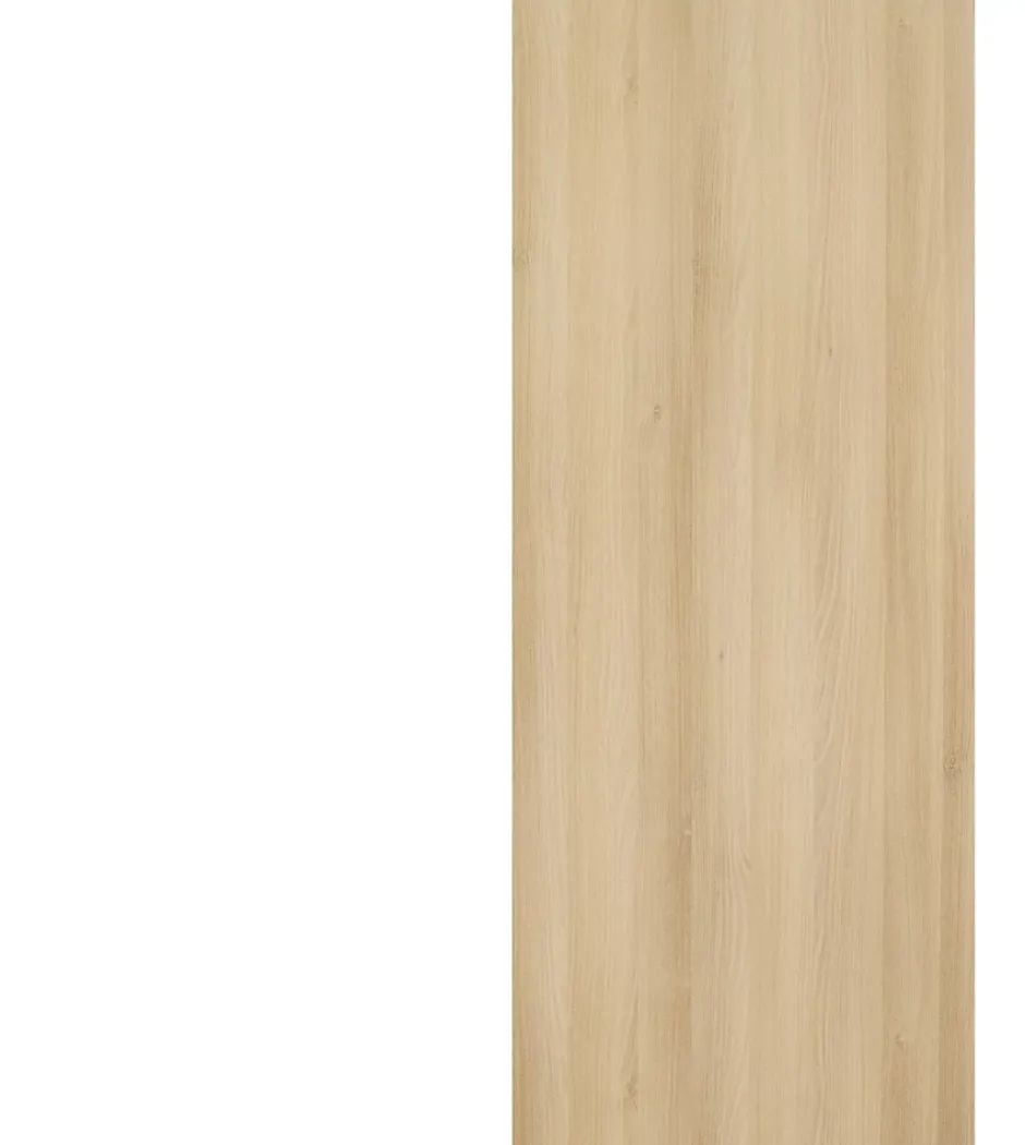 Porte Coulissante Honey Oak H204 X L93, Rail Alu Bandeau Noir-Gd Menuiseries Clearance