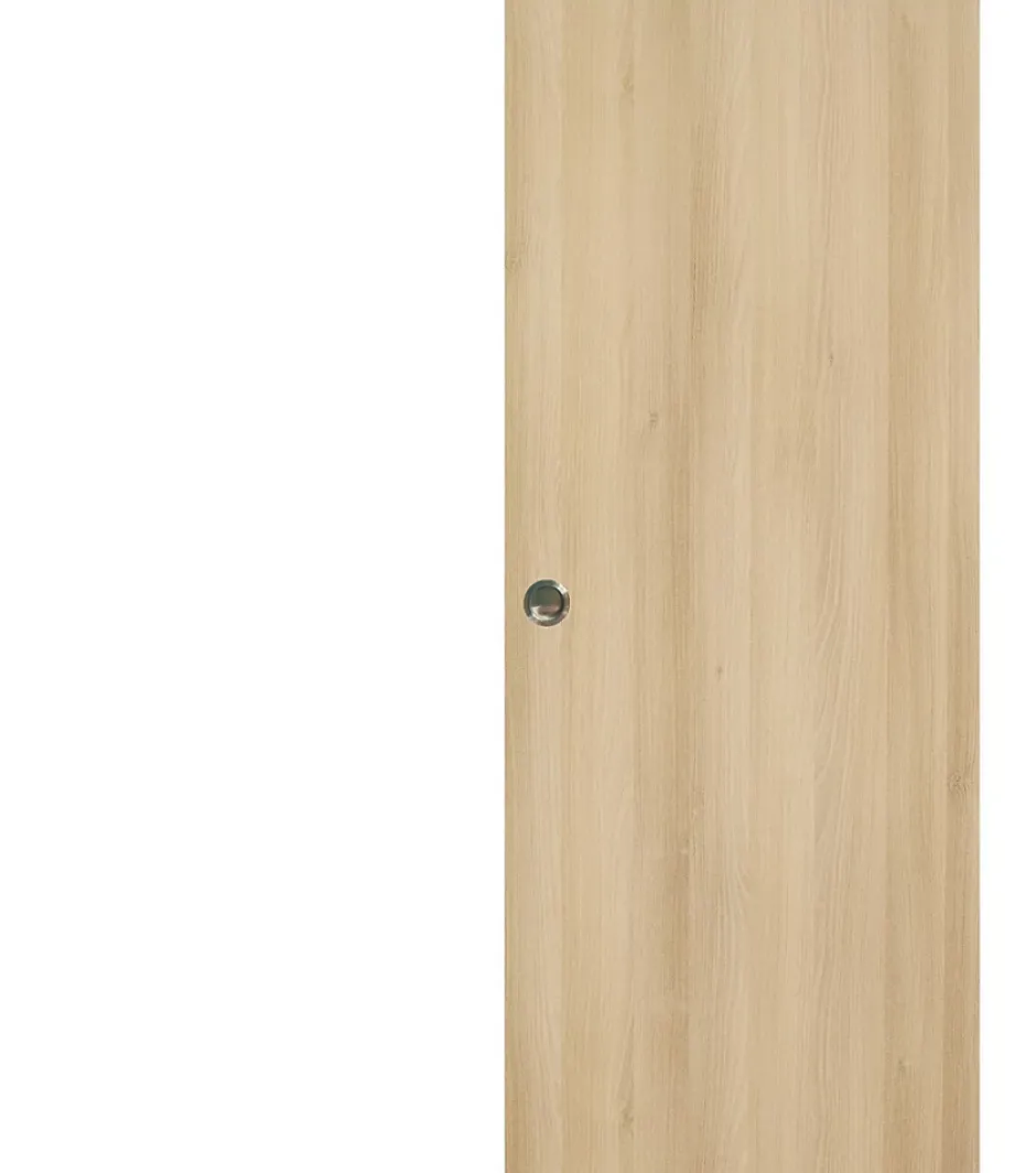 Porte Coulissante Honey Oak H204 X L83,rail Alu, Coquilles-Gd Menuiseries Online