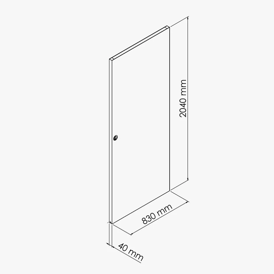 Porte Coulissante Seule - Denver 83 cm-Coulicool Discount