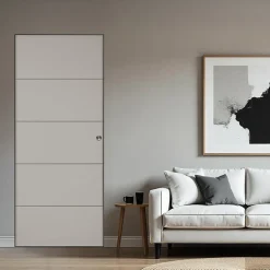 Porte coulissante Slot blanc H.204 x l.73 cm