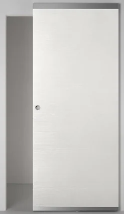 Porte coulissante Summa blanchi H.204 x l.83 cm- Discount