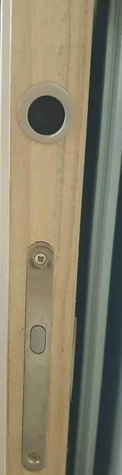 Gd Menuiseries Porte Coulissante Tamera Blanc 4 Panneaux H204 X L83, Serrure Condamnation