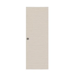 Porte coulissante Vague relief blanc H.204 x l.73 cm