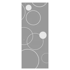 Porte coulissante vitrée Circulus H.204 x l.83 cm