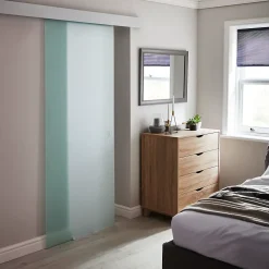 Porte coulissante vitrée dépolie Kidal H.204 x l.83 cm