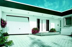 Porte de garage basculante blanc - l.237,5 x h.200 cm - manuelle (pré-montée)-Hormann Clearance