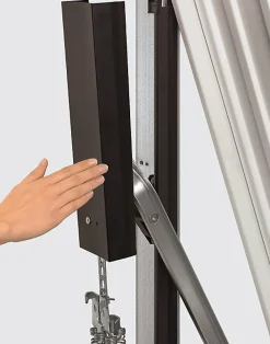 Porte de garage basculante avec portillon acier blanc trafic ral 9016 - l.237,5 x h.200 cm-Hormann Discount