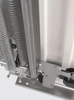 Porte de garage basculante avec portillon acier blanc trafic ral 9016 - l.237,5 x h.200 cm-Hormann Discount