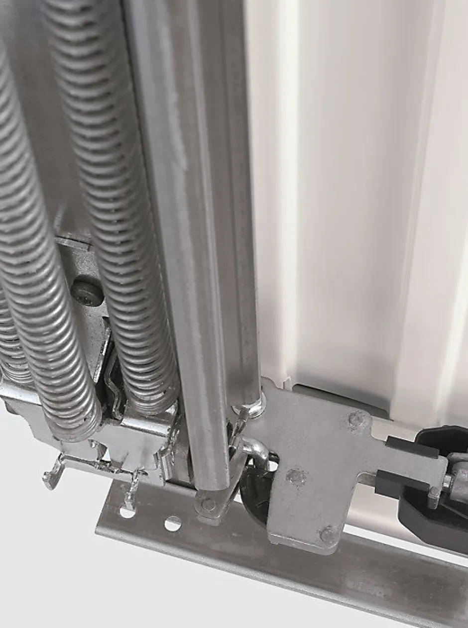 Porte de garage basculante avec portillon acier blanc trafic ral 9016 - l.237,5 x h.200 cm-Hormann Discount