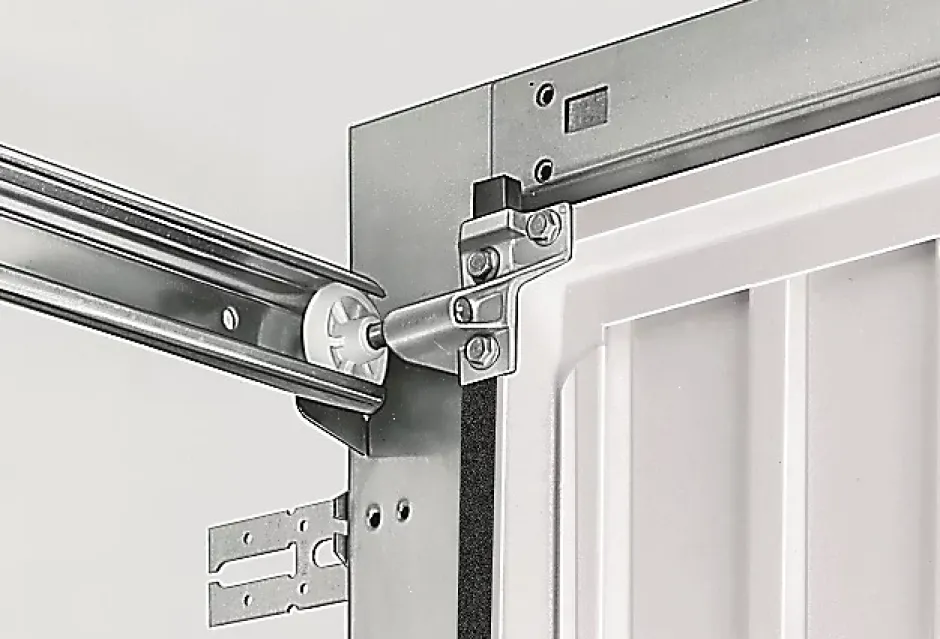 Porte de garage basculante avec portillon acier blanc trafic ral 9016 - l.237,5 x h.200 cm-Hormann Discount