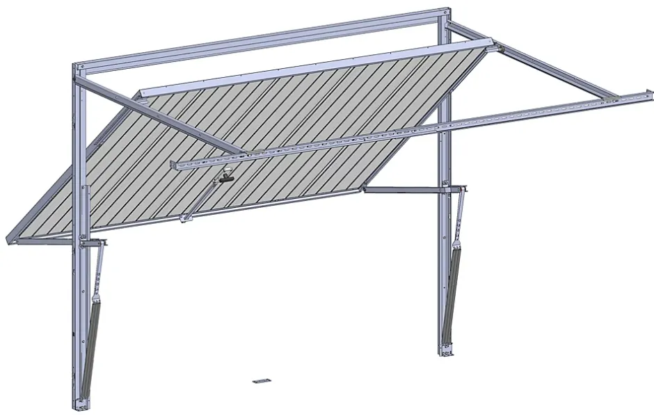Porte de garage basculante blanche l.240 x H.200 cm x Ep.20 mm-Spadone Hot