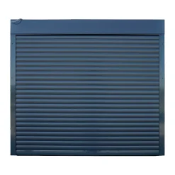 GoodHome Porte de garage enroulable alu grise 240 x h.200 cm