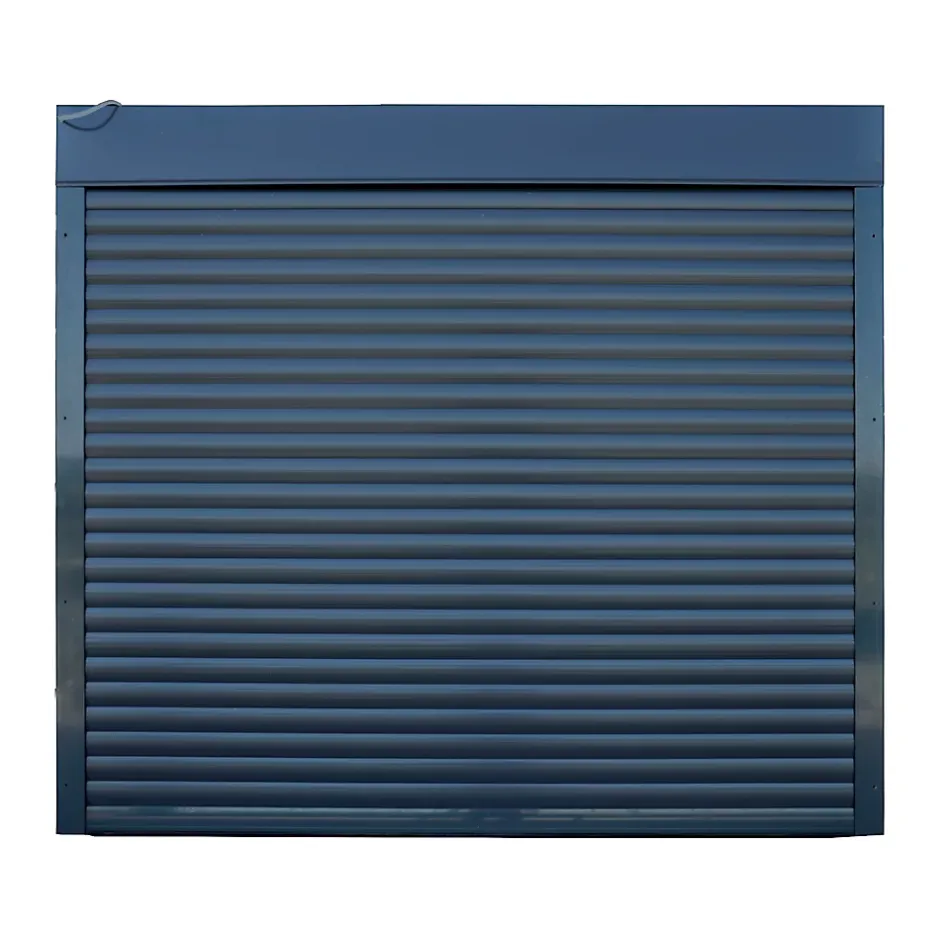 GoodHome Porte de garage enroulable alu grise 240 x h.200 cm