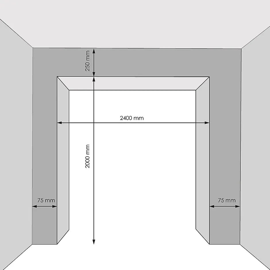 GoodHome Porte de garage enroulable alu grise 240 x h.200 cm