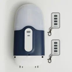 Porte de garage enroulable motorisée aluminium Agathe gris - L.240 x h.200 cm (pré-montée)-PROTECTA Online