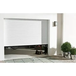 Porte de garage enroulable aluminium Kiev 2 blanc - L.240 x h.200 cm (en kit)