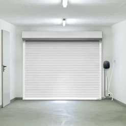 Porte de garage enroulable aluminium Kiev 2 blanc - L.240 x h.200 cm (en kit)