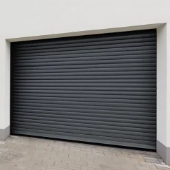 Protecta Porte de garage motorisée enroulable aluminium Ambre gris H.200 x L.300 cm