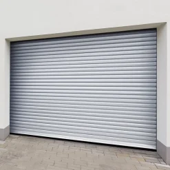 Porte de garage motorisée enroulable aluminium Ambre Blanc H.200 x L.300 cm-Protecta New