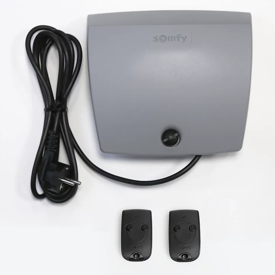 Protecta Porte de garage motorisée enroulable aluminium Ambre blanc H.200 x L.253,2 cm