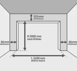 Porte de garage motorisée enroulable aluminium Ambre gris H.200 x L.253,2 cm avec hublots-Protecta Online