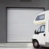 Protecta Porte de garage motorisée enroulable aluminium Ambre blanc H.300 x L.300 cm