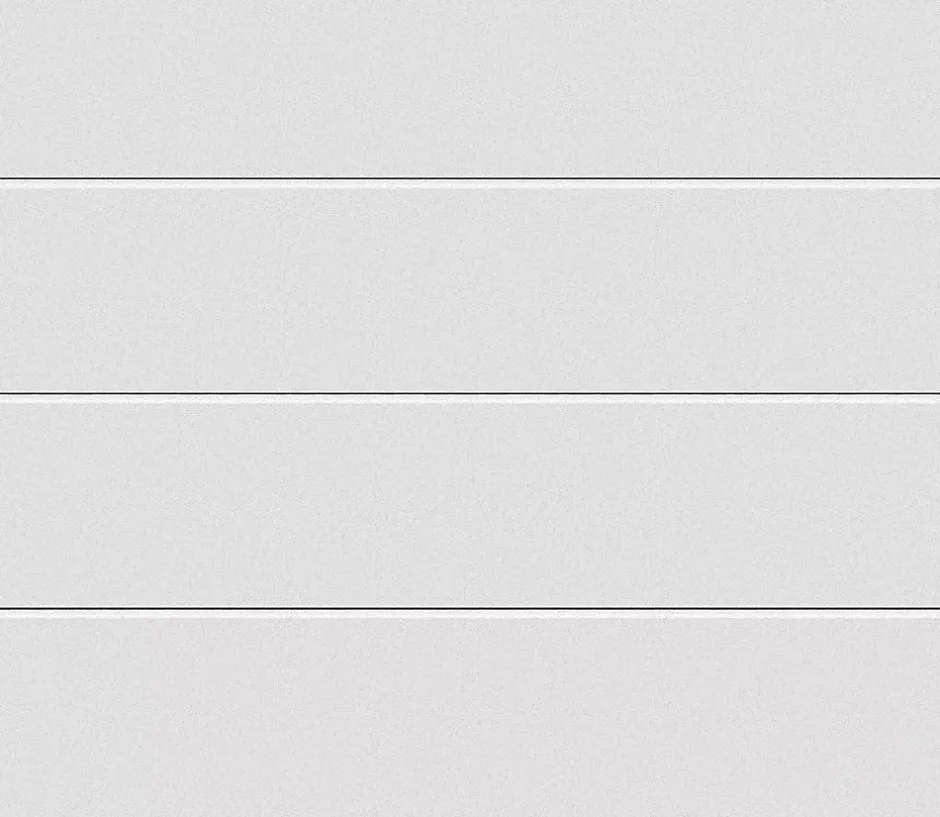 Porte de garage sectionnelle acier SandGrain blanc trafic RAL 9016 - l.237,5 x h.212,5 cm - motorisée-Hormann Outlet