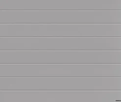 Hormann Porte de garage sectionnelle acier blanc aluminium RAL 9006 - l.237,5 x h.200 cm - motorisée