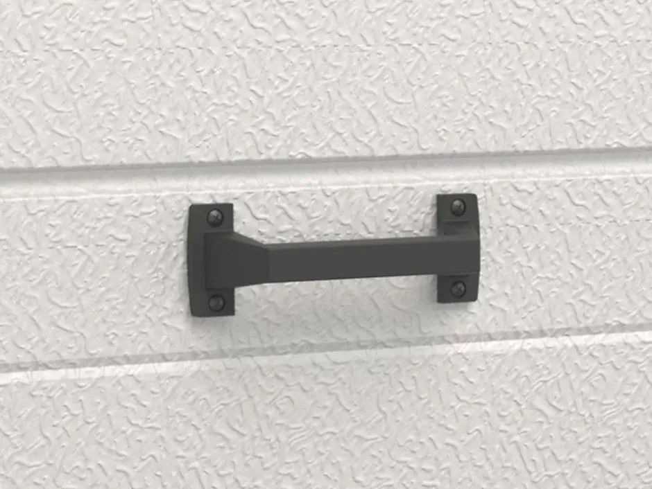 Vente-unique Porte de garage sectionnelle à cassette blanc motorisée L254 x H218 cm - CAOPAS