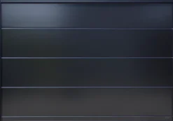 Spadone Porte de garage sectionnelle motorisée Noir 9005 l.300 x H.212,5 cm x Ep.40 mm