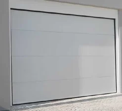 Rentside Porte de Garage Sectionnelle Motorisée 300x300 CASTRIE - Blanc sablé