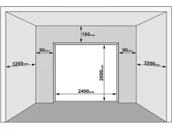 Porte de garage sectionnelle effet bois anthracite avec moteur L254 x H218 cm - PRIETA-Somfy Discount
