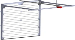 Porte de garage sectionnelle motorisée Noir 9005 l.300 x H.200 cm x Ep.40 mm-Spadone Discount