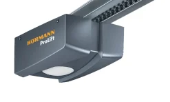 Hormann Porte de garage sectionnelle acier EcoStar WoodGrain gris anthracite RAL 7016 - l.237,5 x h.212,5 cm - motorisée