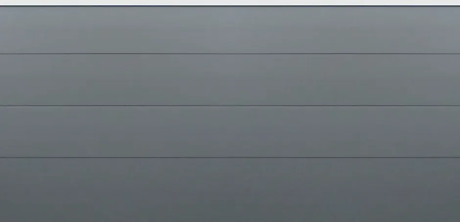 Porte de garage sectionnelle motorisée Gris Anthracite l.500 x H.212,5 cm x Ep.60 mm-Spadone Discount