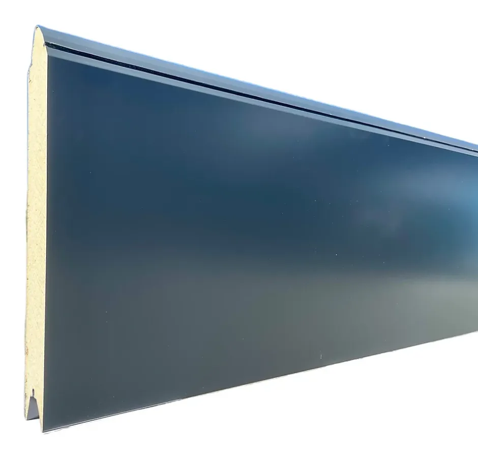 Porte de garage sectionnelle motorisée Gris Anthracite l.500 x H.212,5 cm x Ep.60 mm-Spadone Discount