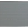Somfy Porte de garage sectionnelle effet rainuré gris avec moteur L254 x H218 cm - NORIA