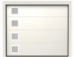 Porte de Garage Sectionnelle Motorisée 240x200 ANKARA - Gris sablé-Rentside