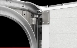 Porte de Garage Sectionnelle Motorisée 240x200 ANKARA - Gris sablé-Rentside