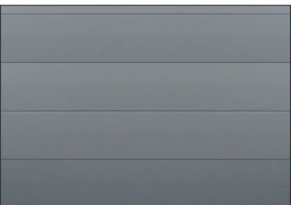 Spadone Porte de garage sectionnelle grise motorisée l.300 x H.212,5 cm x Ep.40 mm, Polygrain