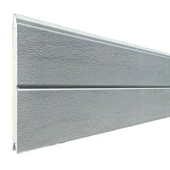 Porte de garage sectionnelle motorisée Blanc Woodgrain l.300 x H.300 cm x Ep.40 mm-Spadone Online