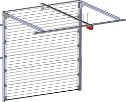 Porte de garage sectionnelle motorisée Blanc Woodgrain l.300 x H.300 cm x Ep.40 mm-Spadone Online