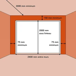 Porte de garage sectionnelle chêne foncé motorisée l.240 x H.200 cm x Ep.40 mm-Spadone New
