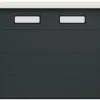 Porte de Garage Sectionnelle Motorisée 240x200 ANKARA - Gris lisse-Rentside Clearance