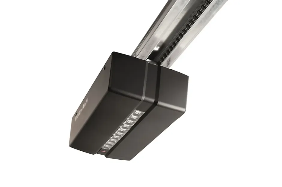 Porte de garage sectionnelle acier Planar blanc RAL 9016 Matt Deluxe - l.300 x h.212,5 cm - motorisée-Hormann Clearance