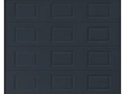 Somfy Porte de garage sectionnelle à cassette anthracite avec moteur L254 x H218 cm - CAOPAS