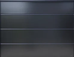 Porte de garage sectionnelle motorisée Noir 2100 l.240 x H.200 cm x Ep.40 mm-Spadone Sale