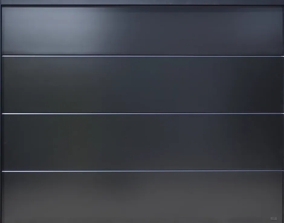 Porte de garage sectionnelle motorisée Noir 2100 l.240 x H.200 cm x Ep.40 mm-Spadone Sale