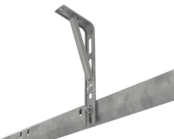 GoodHome Porte de garage sectionnelle à cassettes acier gris RAL 7016 - L.240 x h.200 cm - motorisée (en kit)