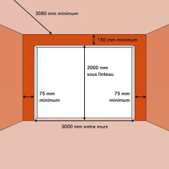 Spadone Porte de garage sectionnelle Gris Quartz 7039 motorisée l.300 x H.200 cm x Ep.40 mm Polygrain